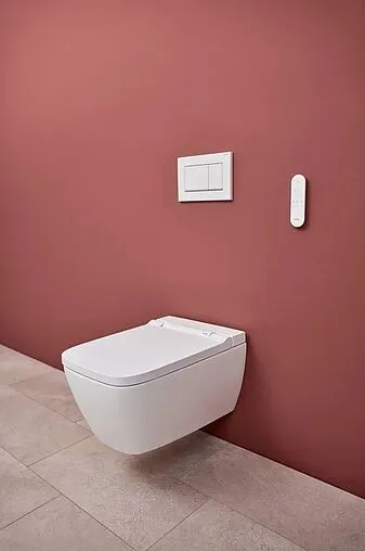 Умный унитаз-биде подвесной безободковый Geberit AquaClean Sela белый 146.250.01.1