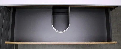 Тумба-умывальник подвесной Домино Karat 100 дуб вотан/антрацит DK3204T+4640021065204