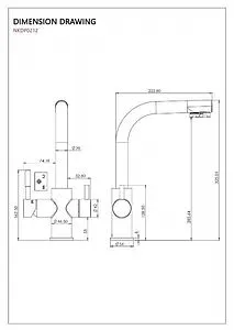 Смеситель для кухни с подключением к фильтру Atoll NKD0212AW состаренная медь ATOFCM184, 2