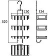 Полка Milardo Shelf хром 015W03HM44