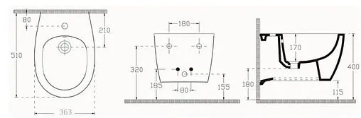 Биде подвесное ISVEA Sentimenti Neo изумрудный 10AR41010SV-2P