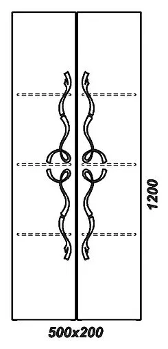 Шкаф-пенал подвесной двухстворчатый Clarberg Due Amanti 50 хром чёрный глянец/хром DUE0505BLK+DUER8CR