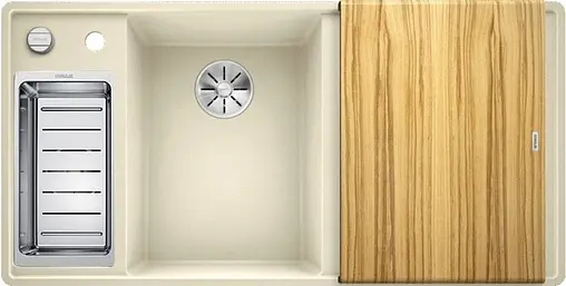 Мойка кухонная Blanco Axia III 6 S 100 L (доска ясень) жасмин 524648