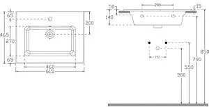 Раковина Allen Brau Fantasy 60 белый 4.11023.20 Раковина Allen Brau Fantasy 60 белый 4.11023.20, 2