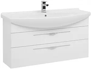 Тумба-умывальник Aquanet Ирвин 120 белый 00203975+00175450 Тумба-умывальник Aquanet Ирвин 120 белый 00203975+00175450, 1