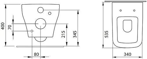 Унитаз подвесной безободковый Allen Brau Infinity антрацит 4.21011.AN