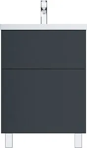 Тумба-умывальник напольная Am.Pm Gem 60 графит матовый M90FSX06022GM32+M90WCC0602WG, 1