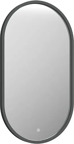 Зеркало с подсветкой Continent Prime Gray Led 45x80 серый ЗЛП1079