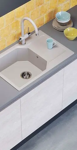 Мойка кухонная Omoikiri Yonaka 78-LB-SA бежевый 4993416