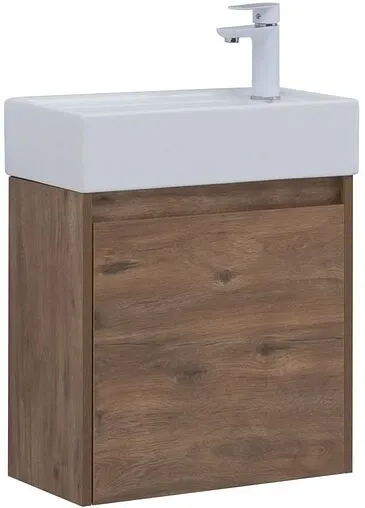 Тумба под умывальник подвесная Aquanet Nova Lite 50 дуб рустикальный 00298855