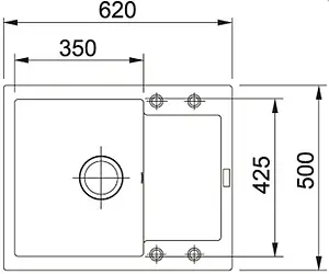 Мойка кухонная Franke Maris MRG 611-62 белый 114.0198.366 Мойка кухонная Franke Maris MRG 611-62 белый 114.0198.366, 2