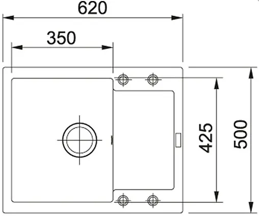 Мойка кухонная Franke Maris MRG 611-62 белый 114.0198.366