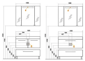 Комод Aquaton Мадрид 100 белый 1A127903MA010, 3