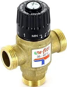 Трехходовой термостатический смесительный клапан ¾&quot; +35...+60°С Kvs 1.6 Uni-Fitt 351G3130, 1