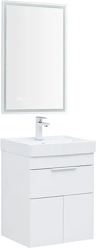 Тумба-умывальник Aquanet Ирис new 50 белый глянец 00310147+