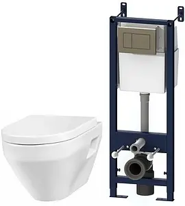 Комплект 6 в 1 Am.Pm Spirit IS3701738 с кнопкой хром глянцевый Комплект 6 в 1 Am.Pm Spirit IS3701738 с кнопкой хром глянцевый, 1