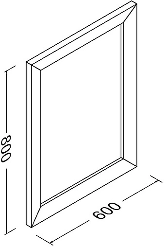 Зеркало ISVEA Aria 60 платина 25AA4071080I Зеркало ISVEA Aria 60 платина 25AA4071080I