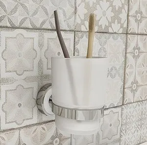 Стакан IDDIS Calipso хром/белый CALMBG1i45 Стакан IDDIS Calipso хром/белый CALMBG1i45, 3