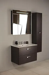 Шкаф-зеркало Roca Victoria Nord Black Edition 80 R чёрный ZRU9000100, 4