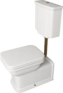 Унитаз-компакт с высоким бачком Kerasan Waldorf белый Унитаз-компакт с высоким бачком Kerasan Waldorf белый, 5