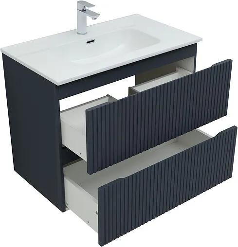 Тумба-умывальник подвесная Aquanet Джейн (Flat) 80 маренго 00335429+