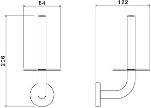 Держатель для запасных рулонов Aquatek Оберон хром AQ4207CR, 2