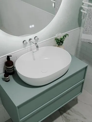 Раковина Terminus Прато 60 белый 03RN60x41x14W