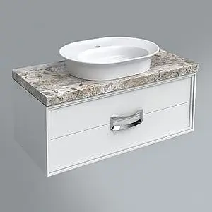 Тумба-умывальник подвесная Kerama Marazzi Canaletto 100 белый CN.100\M+ Тумба-умывальник подвесная Kerama Marazzi Canaletto 100 белый CN.100\M+, 1