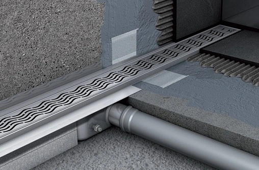 Лоток душевой пристенный 785мм h=52мм 0.95л/сек ACO Showerdrain C 408765 Лоток душевой пристенный 785мм h=52мм 0.95л/сек ACO Showerdrain C 408765