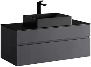 Тумба под умывальник подвесная Raval Decent 100 антрацит Dec.01.100/A/RL, 3