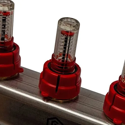 Группа коллекторная с расходомерами 4 отвода 1&quot;в/в x ¾&quot;ек Stout SMS 0907 000004