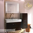 Тумба-умывальник подвесная Aquaton Америна 80 тёмно-коричневый 1A1377K1AM430