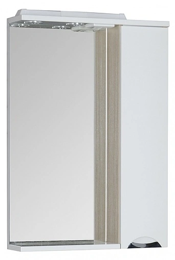 Шкаф-зеркало Aquanet Гретта 60 R белый/светлый дуб 00173985