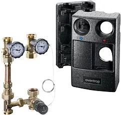 Насосный модуль с термостатическим смесительным клапаном 1½&quot;н х 1½&quot;н Oventrop Regumat F-180 1354070 без насоса