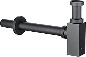 Сифон бутылочный для раковины Allen Brau чёрный матовый 5.21027-31 Сифон бутылочный для раковины Allen Brau чёрный матовый 5.21027-31, 1