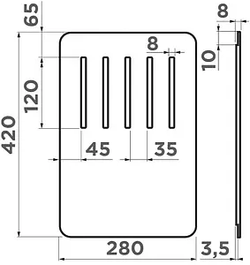 Разделочная доска Omoikiri CB-YAMAKAWA дуб 4999031 Разделочная доска Omoikiri CB-YAMAKAWA дуб 4999031, 2
