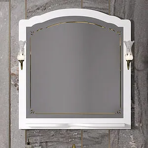 Зеркало Opadiris Лоренцо 100 белый матовый 00-00007041, 1