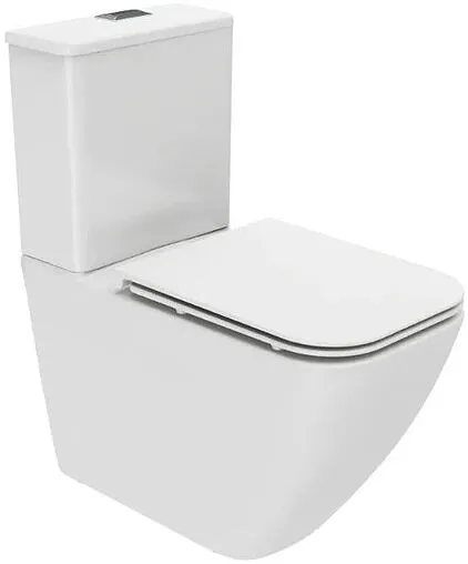 Унитаз-компакт безободковый Allen Brau Liberty 3 Tornado белый 4.33013.20+4.33014.20