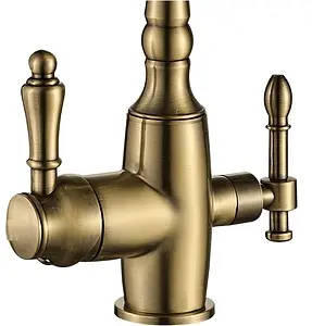 Смеситель для кухни с подключением к фильтру Ulgran бронза U-018 Смеситель для кухни с подключением к фильтру Ulgran бронза U-018, 4