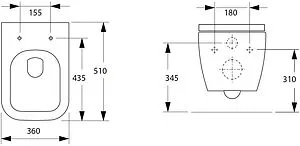 Унитаз подвесной безободковый Allen Brau Infinity белый 4.21004.20 Унитаз подвесной безободковый Allen Brau Infinity белый 4.21004.20, 2