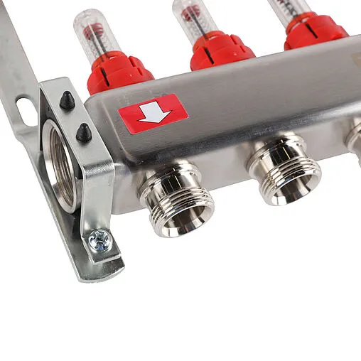 Группа коллекторная с расходомерами 6 отводов 1&quot;в/в x ¾&quot;ек Rommer RMS-1200-000006