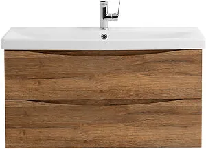 Тумба-умывальник подвесная BelBagno MARINO-CER 100 Rovere Rustico MARINO-CER-1000-2C-SO-RR-P+BB-0324-100-LVB, 1