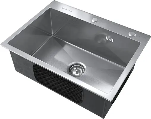 Мойка кухонная Ulgran Steel 60 брашированная сталь