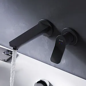 Смеситель для раковины из стены Am.Pm X-Joy чёрный матовый F85A72622 Смеситель для раковины из стены Am.Pm X-Joy чёрный матовый F85A72622, 4