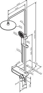 Душевая система со смесителем для ванны Am.Pm X-Joy чёрный матовый F0785A722 Душевая система со смесителем для ванны Am.Pm X-Joy чёрный матовый F0785A722, 2