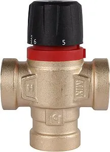 Трехходовой термостатический смесительный клапан ¾" +35...+60°С Kvs 1.6 Rommer RVM-0112-166020 Трехходовой термостатический смесительный клапан ¾" +35...+60°С Kvs 1.6 Rommer RVM-0112-166020, 4