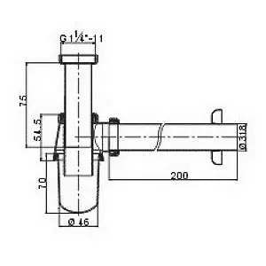 Сифон бутылочный для раковины Rav Slezak хром MD0545 Сифон бутылочный для раковины Rav Slezak хром MD0545, 2