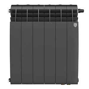 Радиатор биметаллический 6 секций нижнее правое подключение Royal Thermo Biliner 500 VR80 Noir Sable RTBNSVR8050006 Радиатор биметаллический 6 секций нижнее правое подключение Royal Thermo Biliner 500 VR80 Noir Sable RTBNSVR8050006, 2