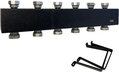 Коллектор распределительный 5 контуров 1½&quot;нг x 1½&quot;нг WAAG WG.M102