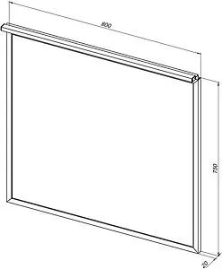 Зеркало с подсветкой Allen Brau Priority 75x80 латунь браш 1.31015.03, 2